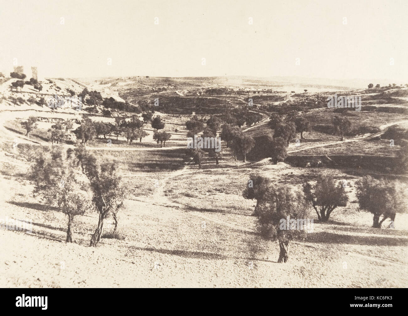 Jérusalem, Chemin de Beit-Lehem, Auguste Salzmann, 1854 Stock Photo