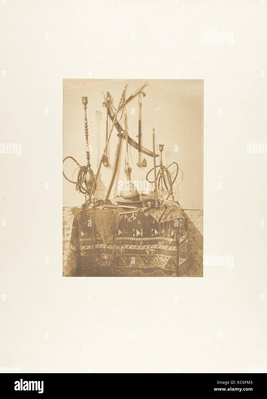 Armes et ustensiles du Kaire, Maxime Du Camp, December 1849–January 1850 Stock Photo