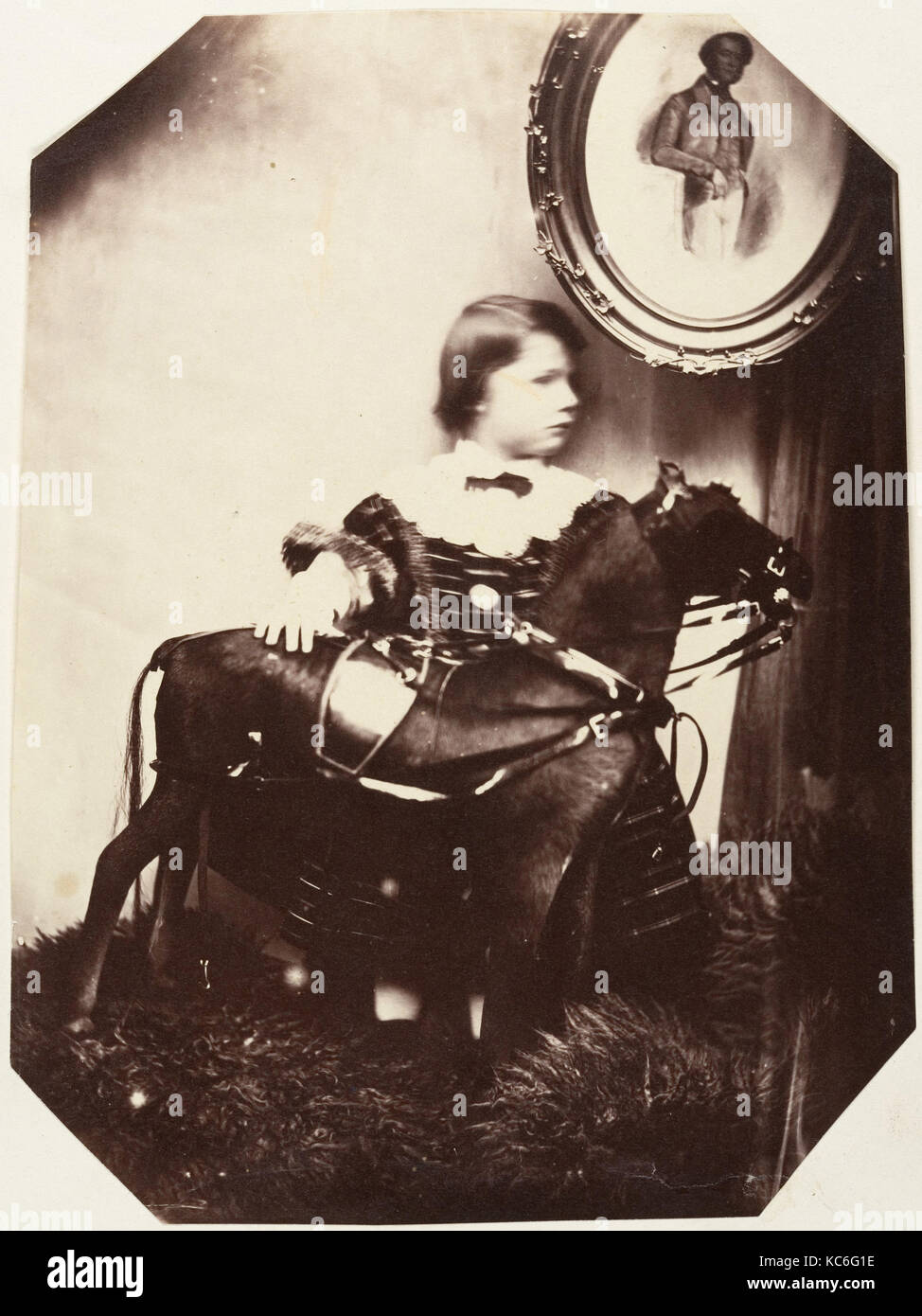 An 'Enfant terrible' (No One Can Do the Impossible), Louis-Pierre-Théophile Dubois de Nehaut, 1854–56 Stock Photo