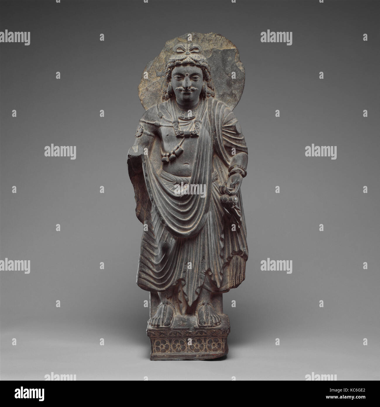 Standing Bodisattva Maitreya (Buddha of the Future), ca. 3rd century Stock Photo