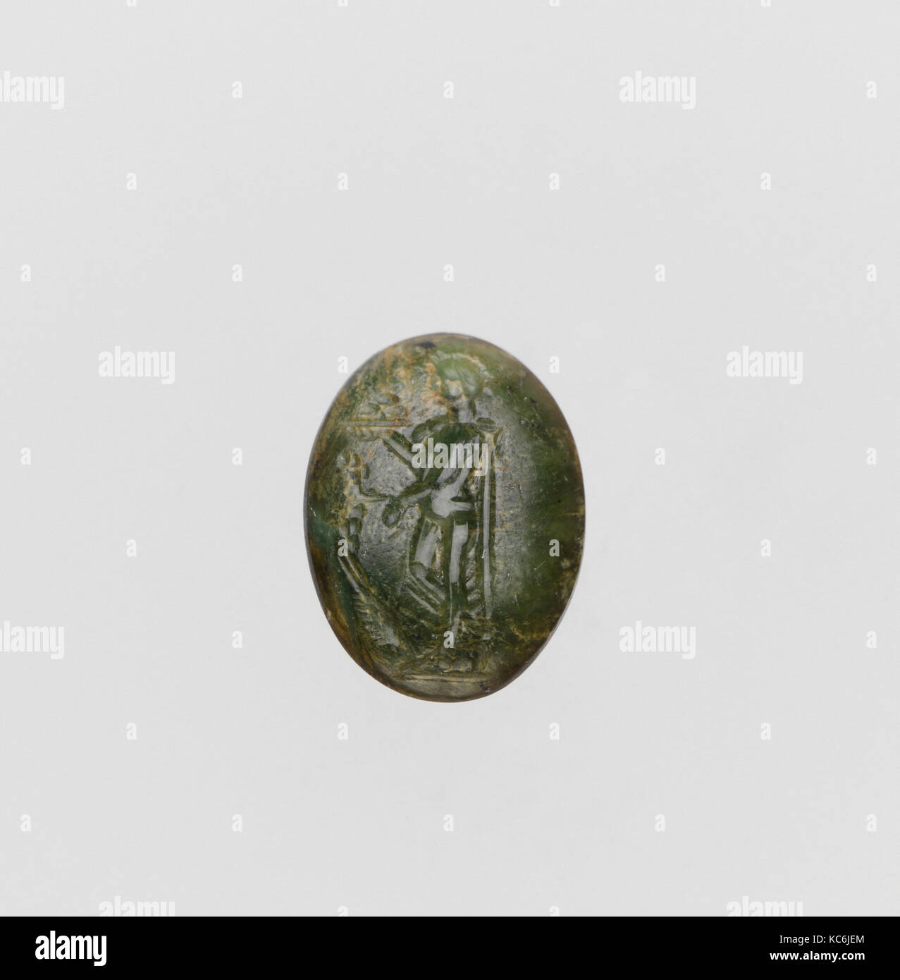 Plasma ring stone, ca. 1st century B.C.–3rd century A.D Stock Photo