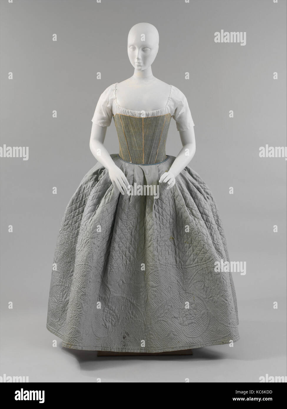 Petticoat, second half 18th century, American, silk Stock Photo