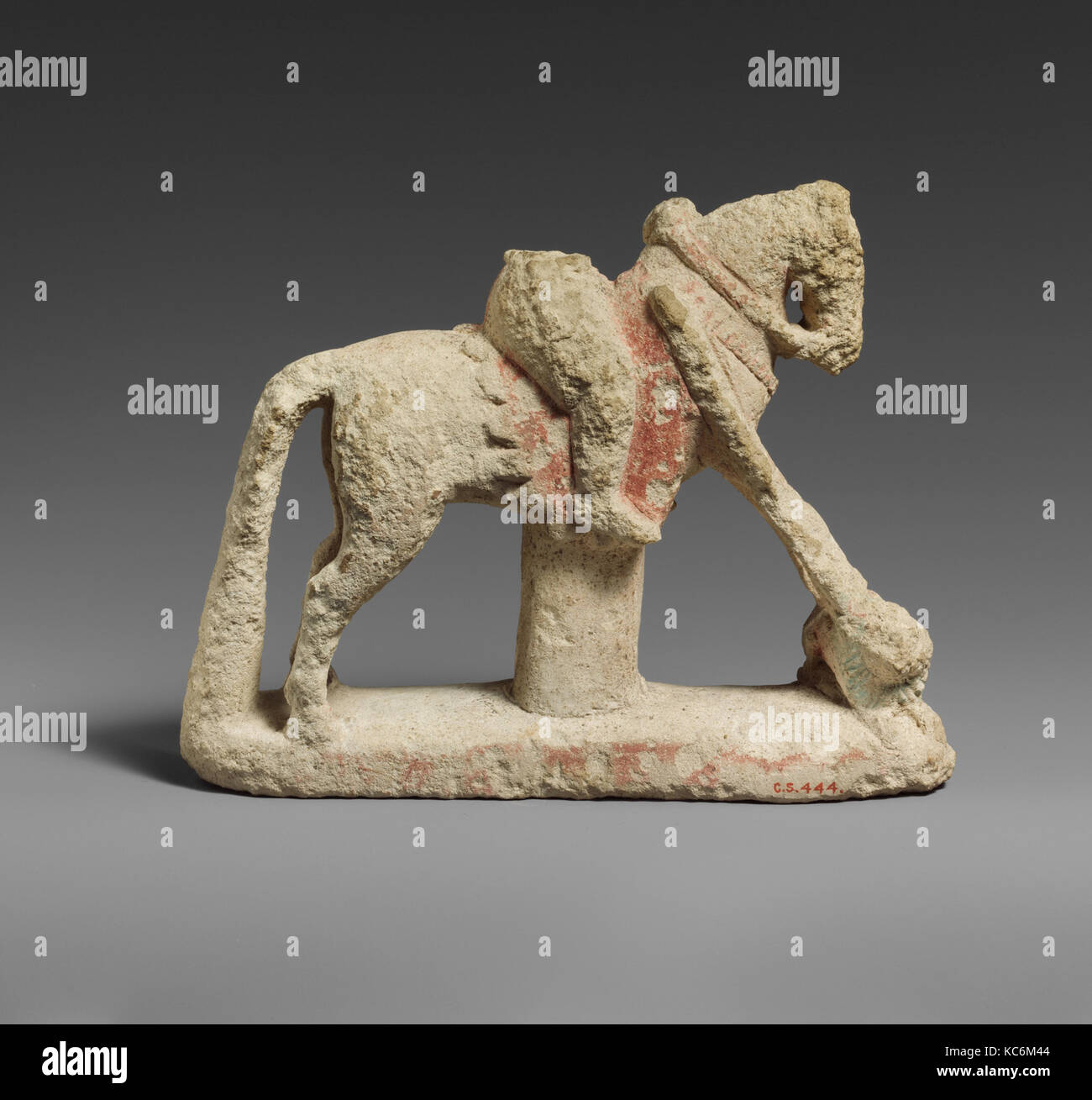 Limestone horse with a rider hunting a lion, 2nd half of the 5th or 4th
