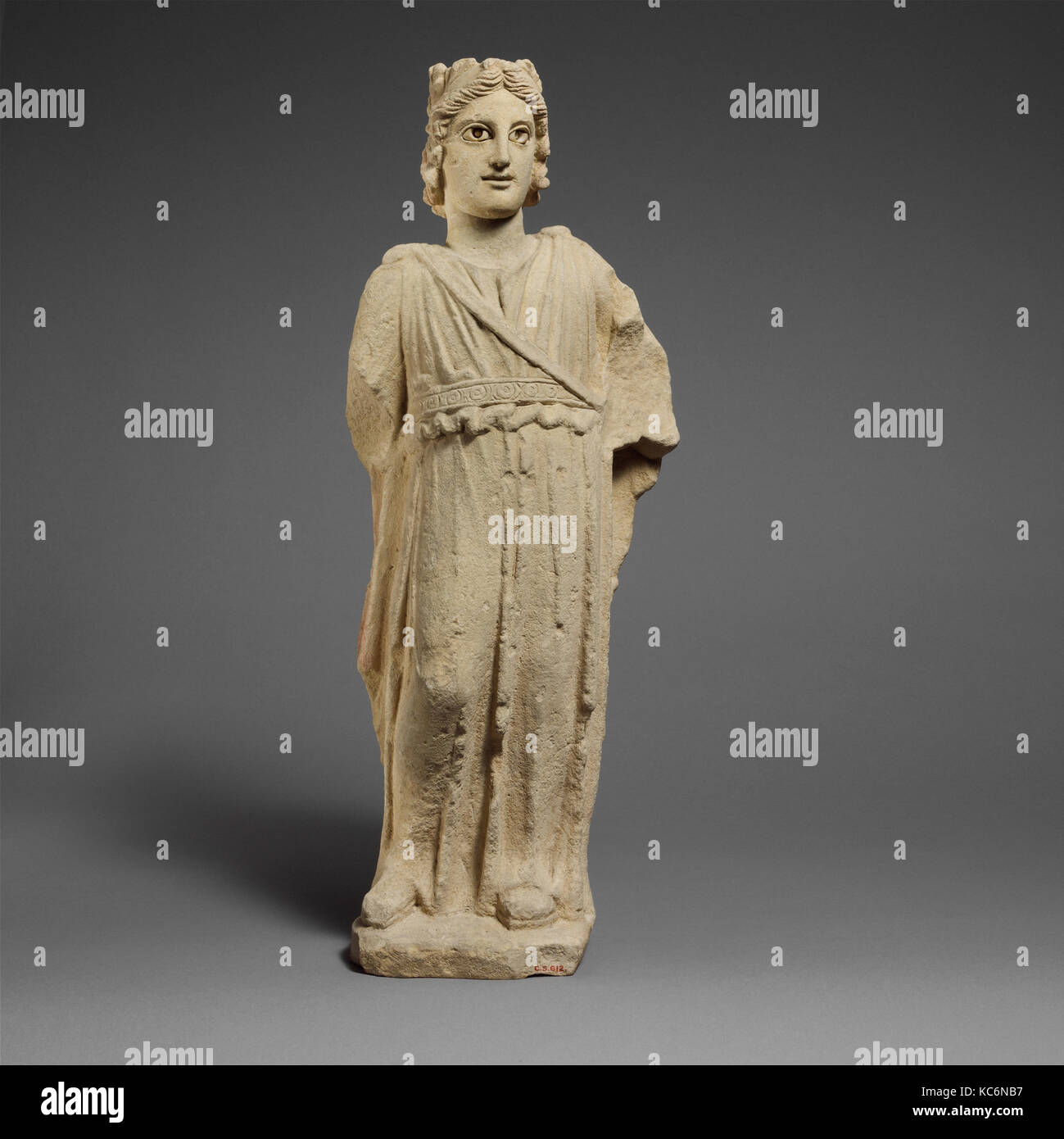 Limestone statue of Apollo, ca. 3rd–1st century B.C Stock Photo