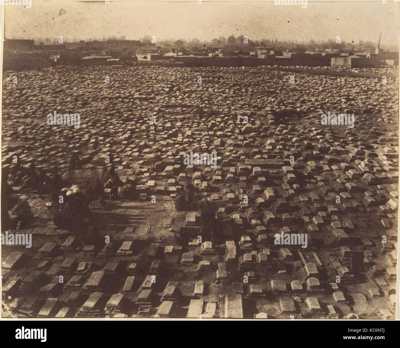 Cemetry of MESHED, Possibly by Luigi Pesce, 1840s–60s Stock Photo