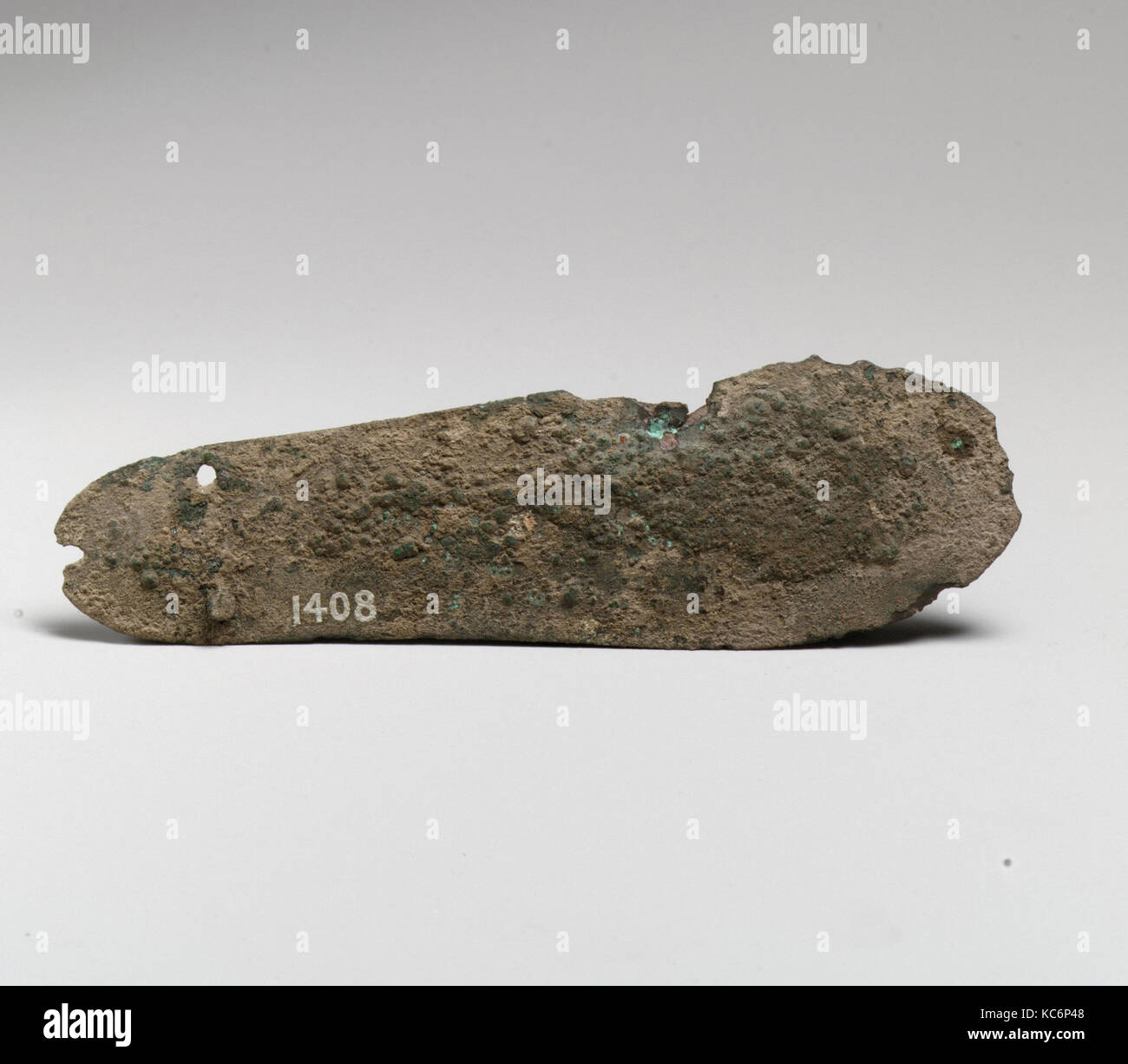 Bronze spatulate knife, Late Minoan I, ca. 16001450 B.C., Minoan