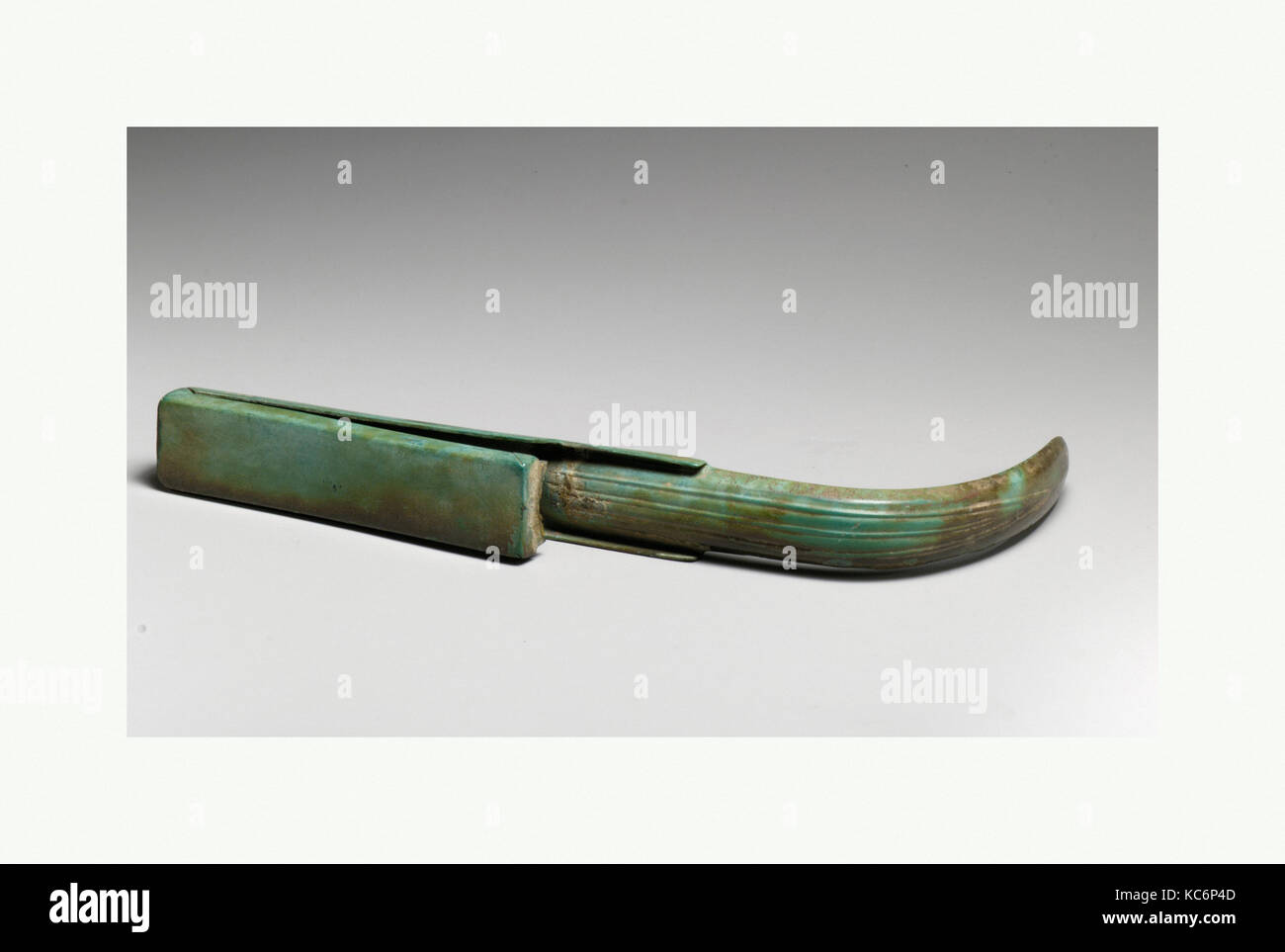 Bronze strigil (scraper), 1st century B.C. – 1st century A.D Stock Photo