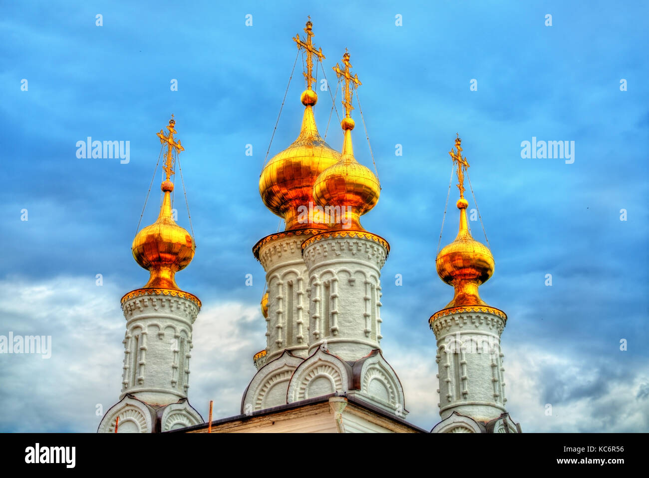 Church of the Epiphany, Transfiguration Monastery at the Ryazan Kremlin in Russia Stock Photo