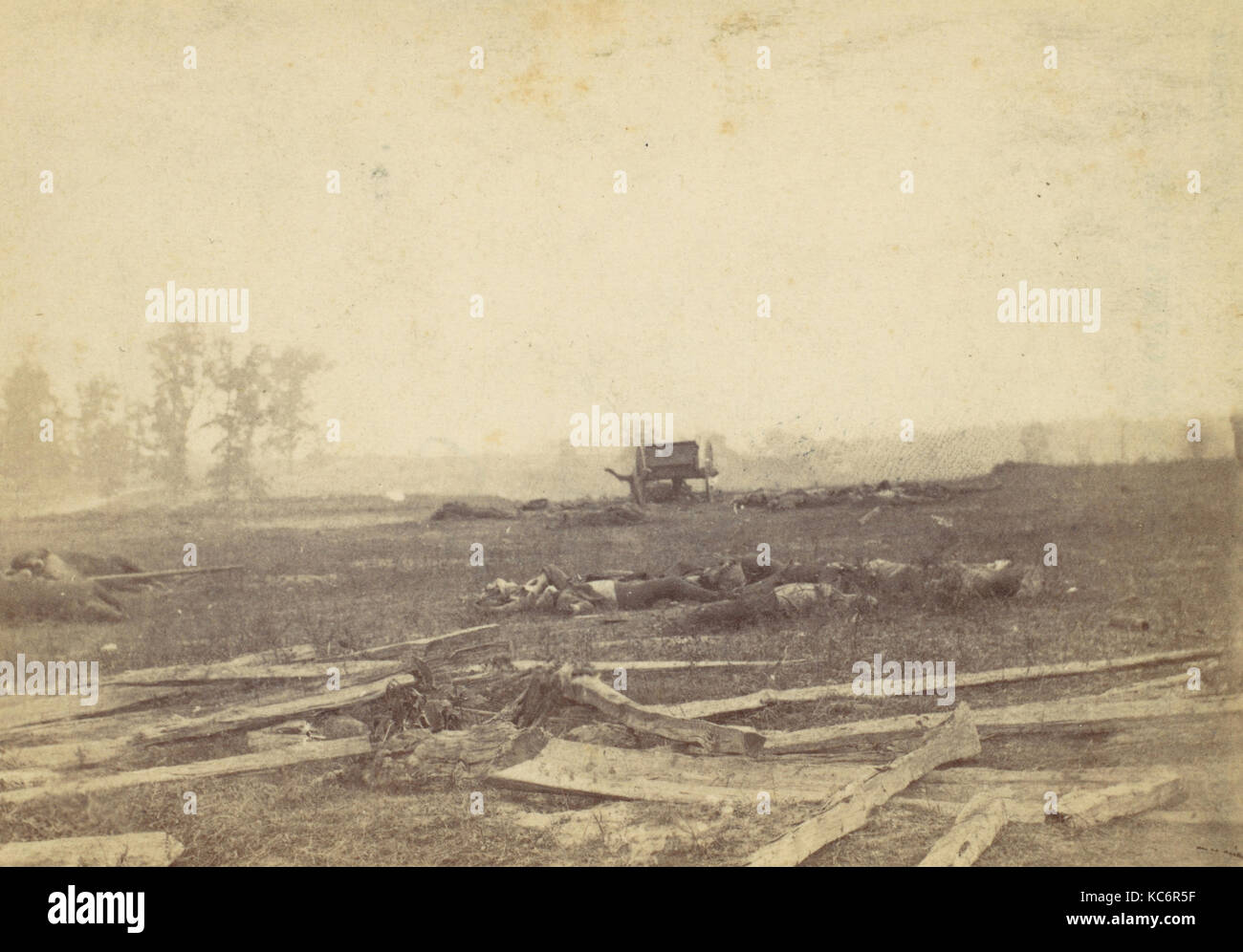 View on the Battlefield of Antietam, September 1862, Alexander Gardner, 1862 Stock Photo