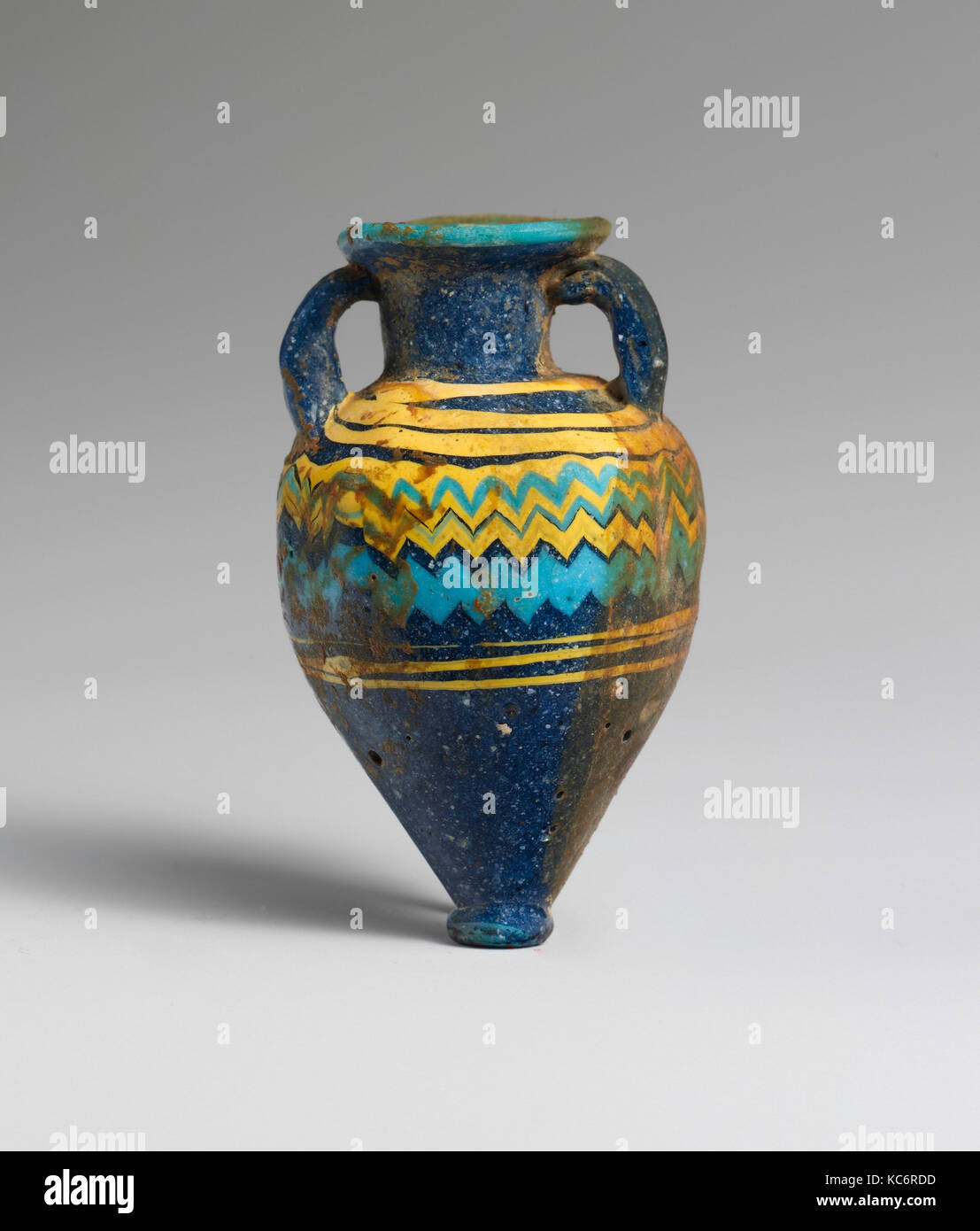Glass amphoriskos (perfume bottle), late 6th–5th century B.C Stock Photo