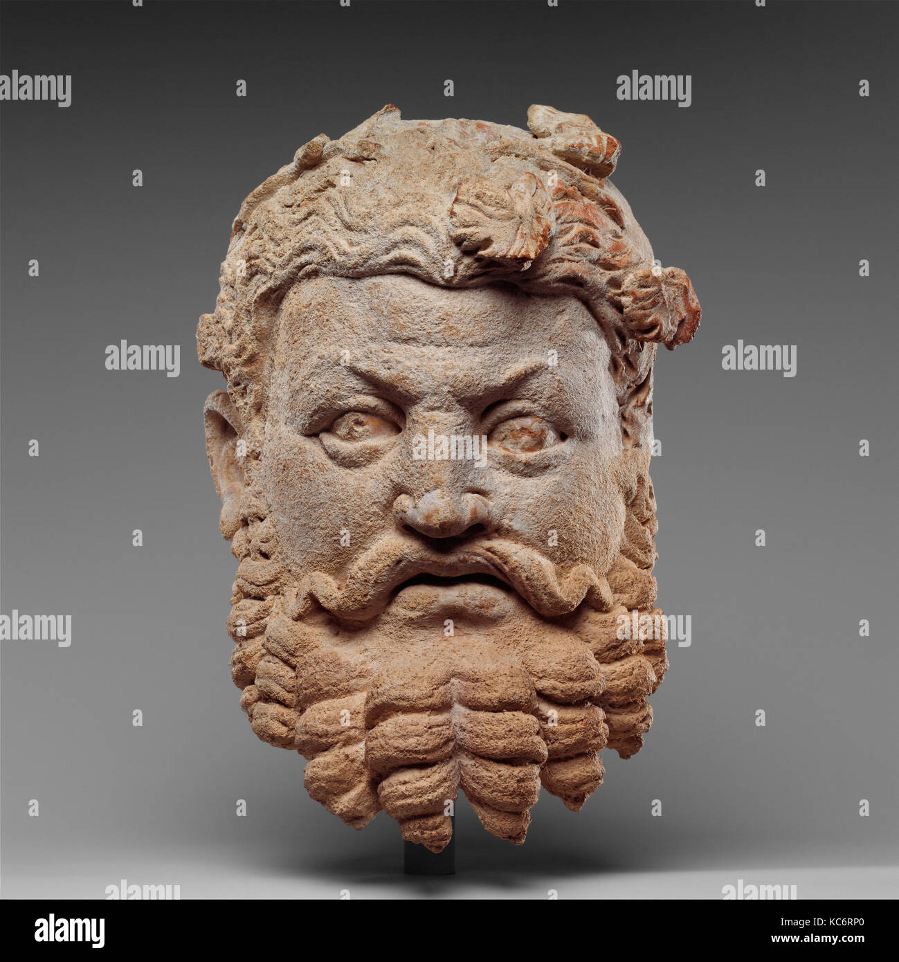 Head of Dionysos (The God of Wine and Divine Intoxication), 4th–5th century Stock Photo