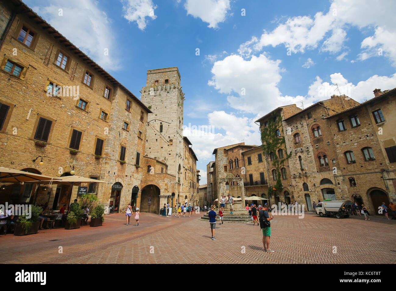 Medieval Towers in the historic center of San Gimignano, the Town of ...