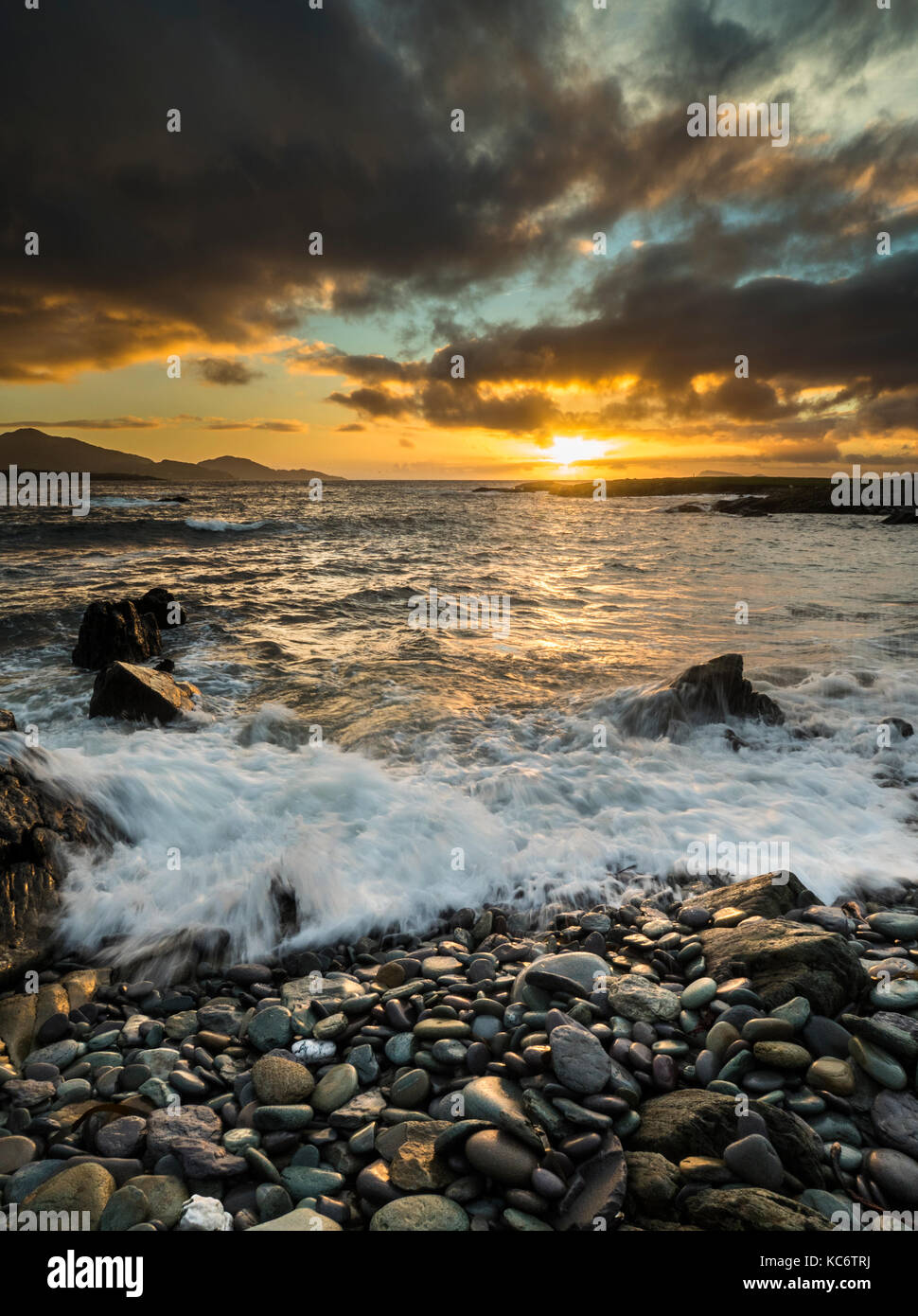 Sunset At Coulagh Bay Near Eyeries Beara Peninsular County Cork 