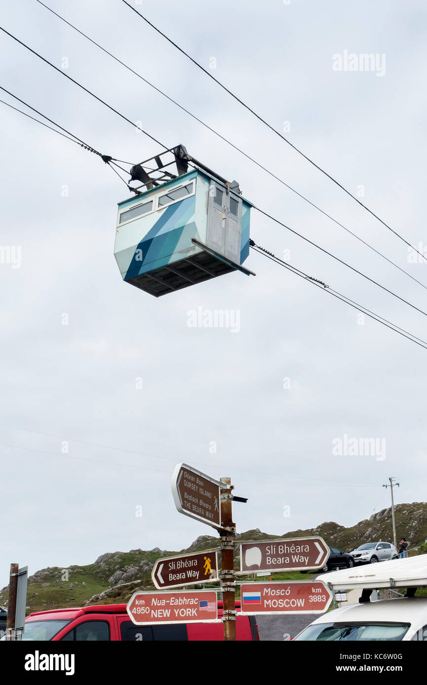 Dursey Island Cable Car, Beara Peninsular, County Cork, Ireland Stock