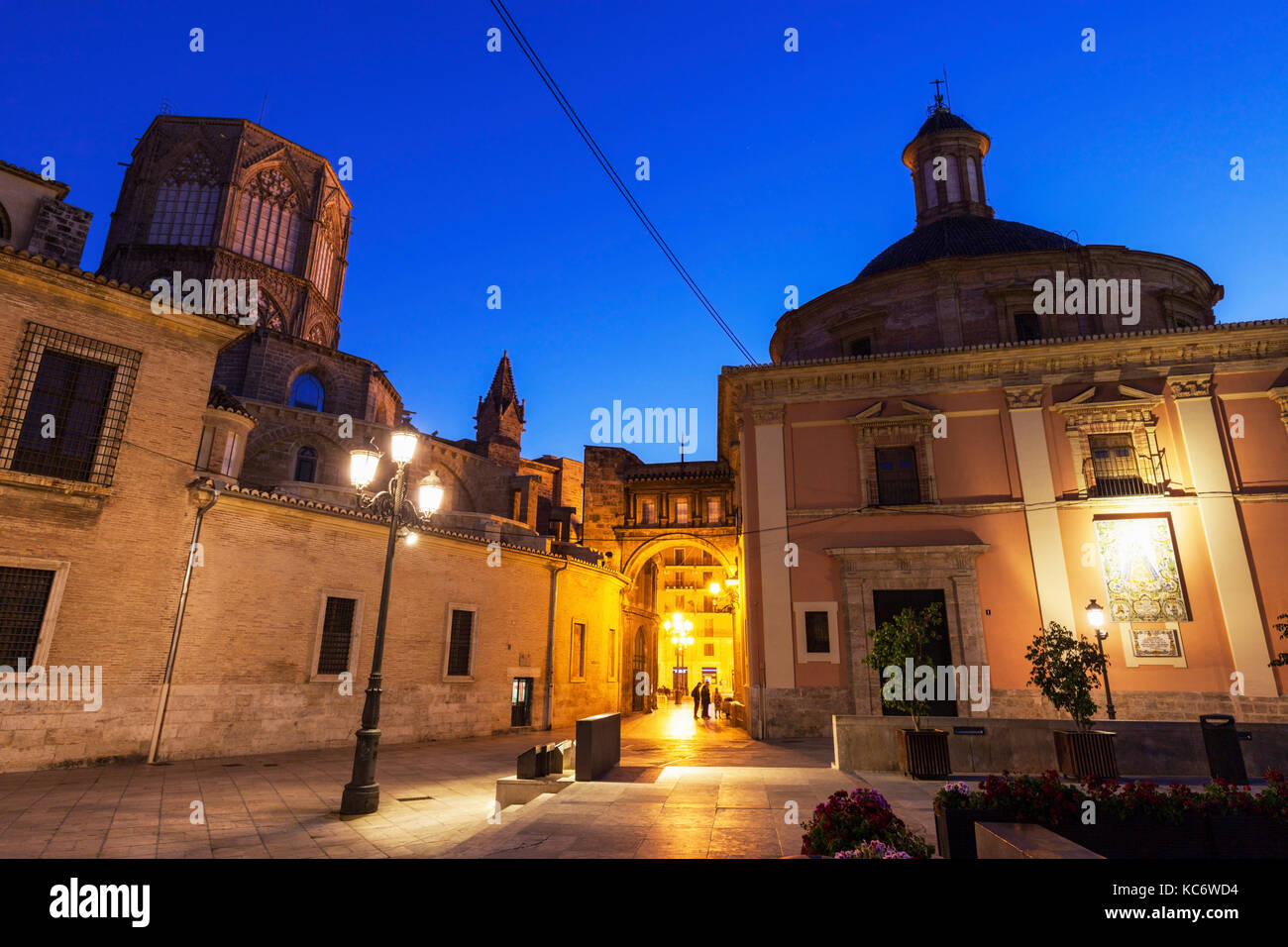 Spain, Valencia, Cathedral de Valencia and Basilica of our Lady of ...