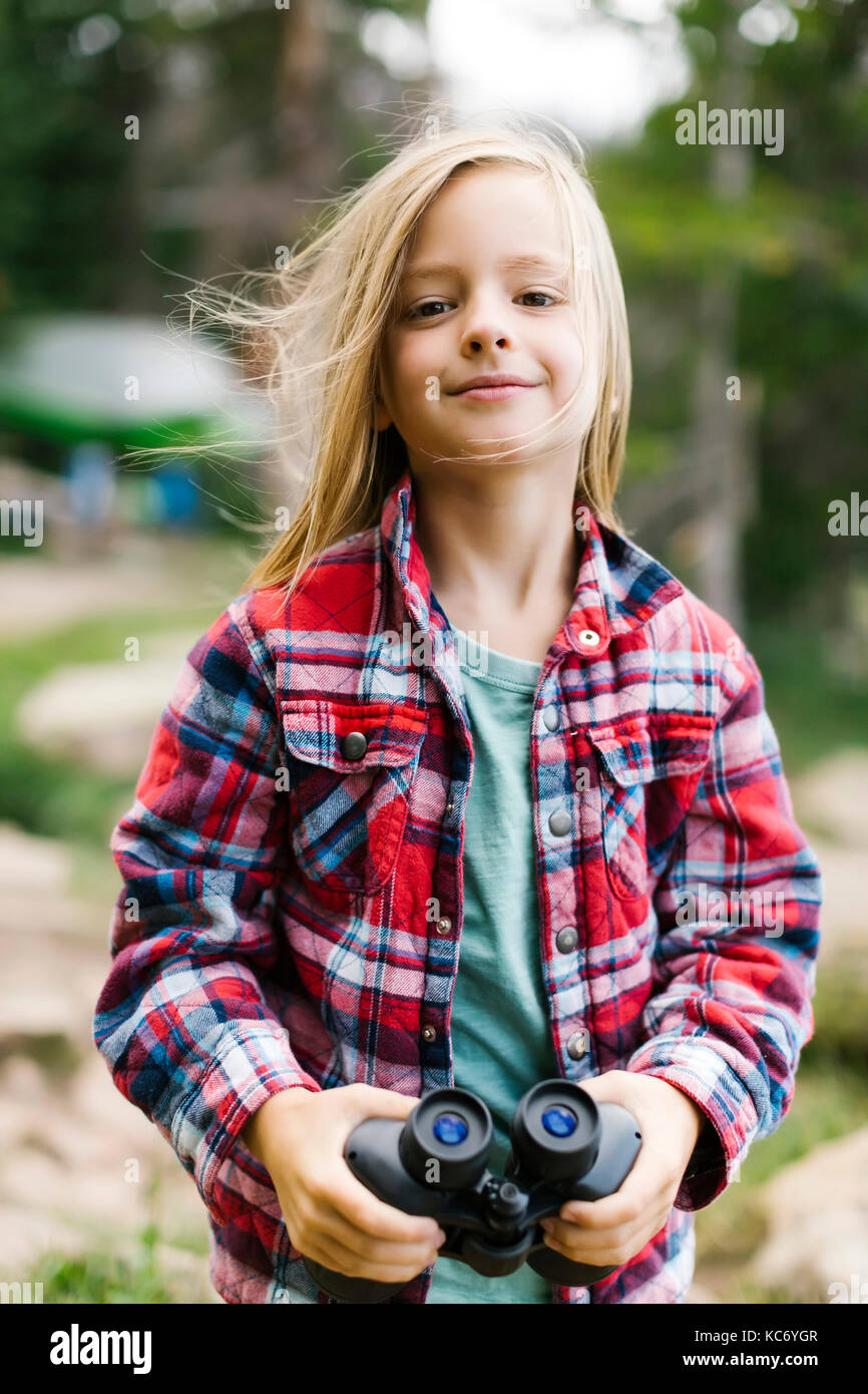 Boy plaid shirt long hair hi-res stock photography and images - Alamy