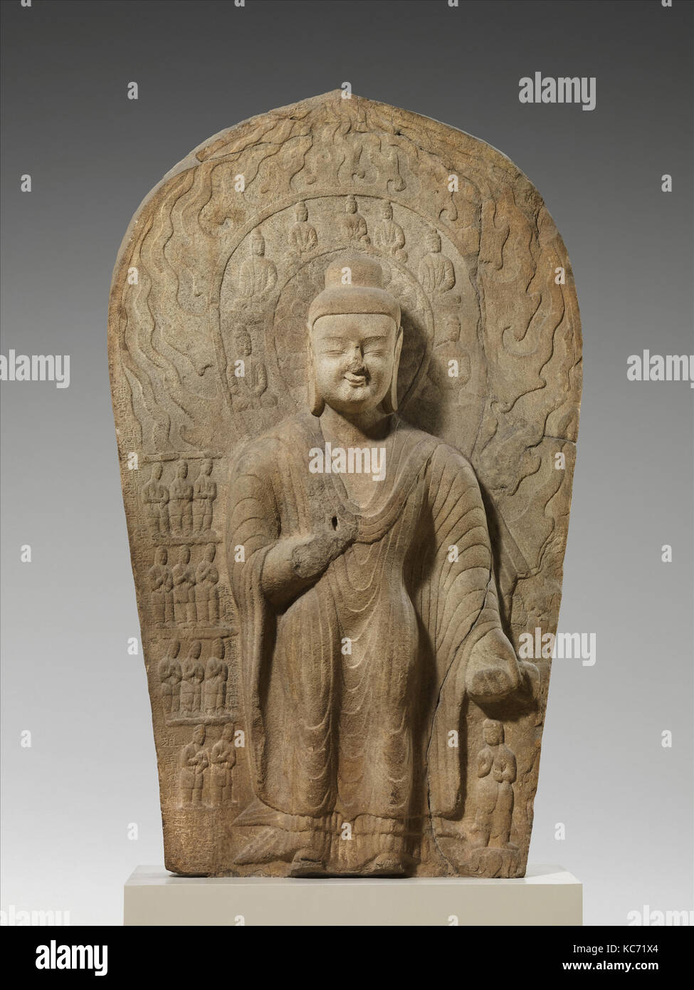 北魏石雕燃燈佛像 砂岩 Buddha Dipankara Diguang Dated 4 95 Stock Photo Alamy