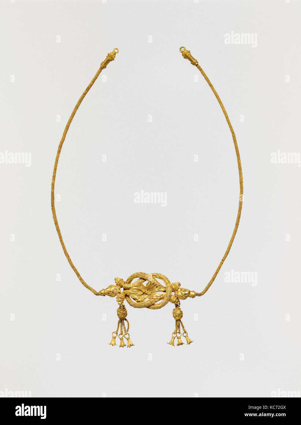 Gold fillet with a Herakles knot, late 4th3rd century B.C Stock Photo