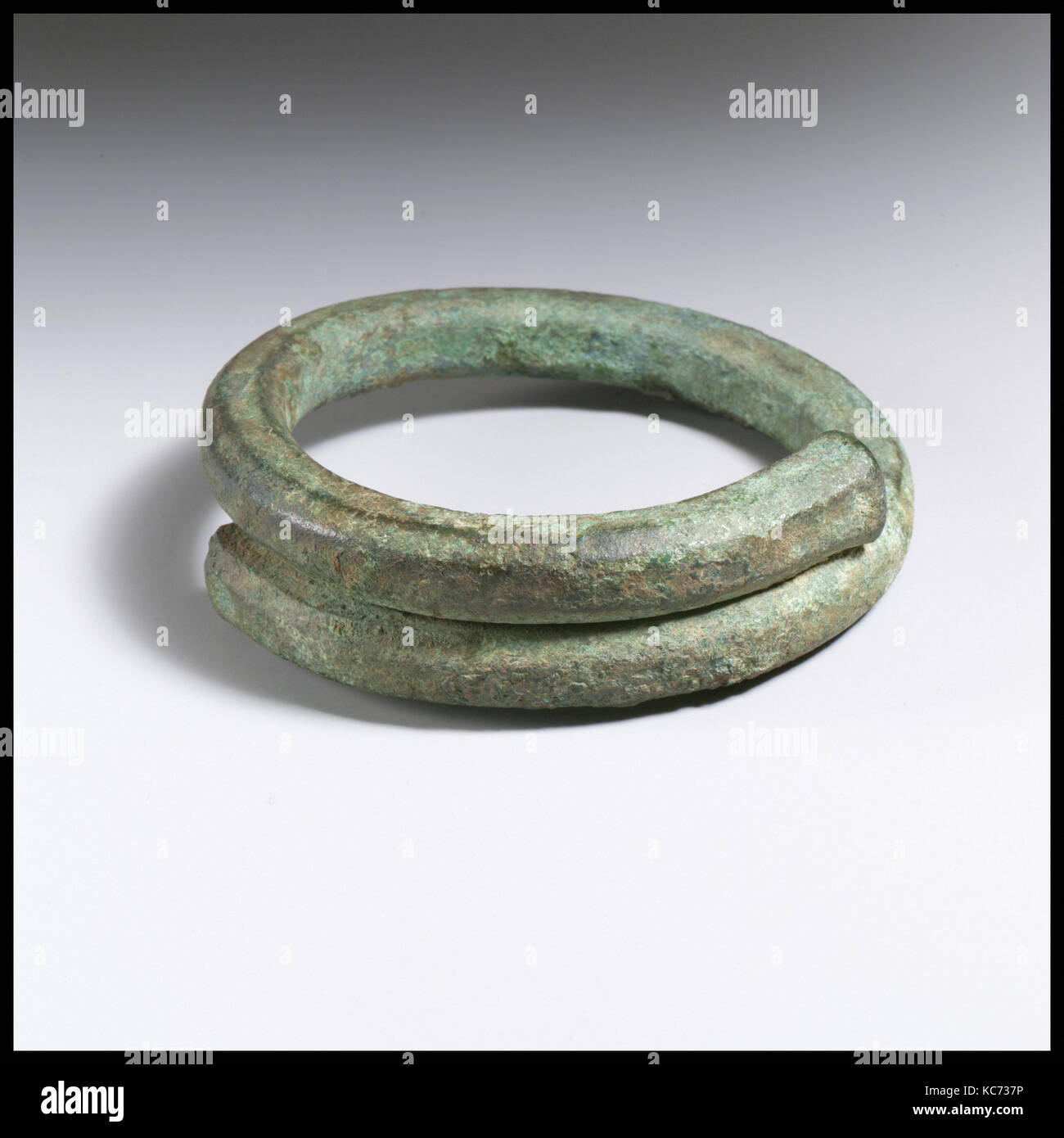 Bracelet, Bronze, diameter 10.11 cm., Bronzes Stock Photo
