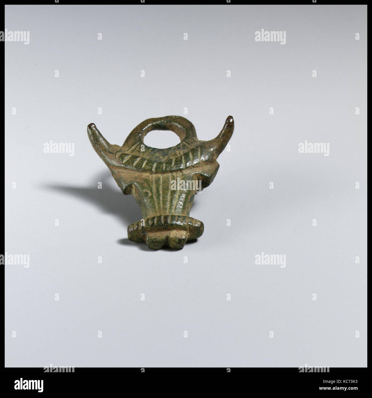 Amulet, Bronze, length 5.11 cm., Bronzes Stock Photo