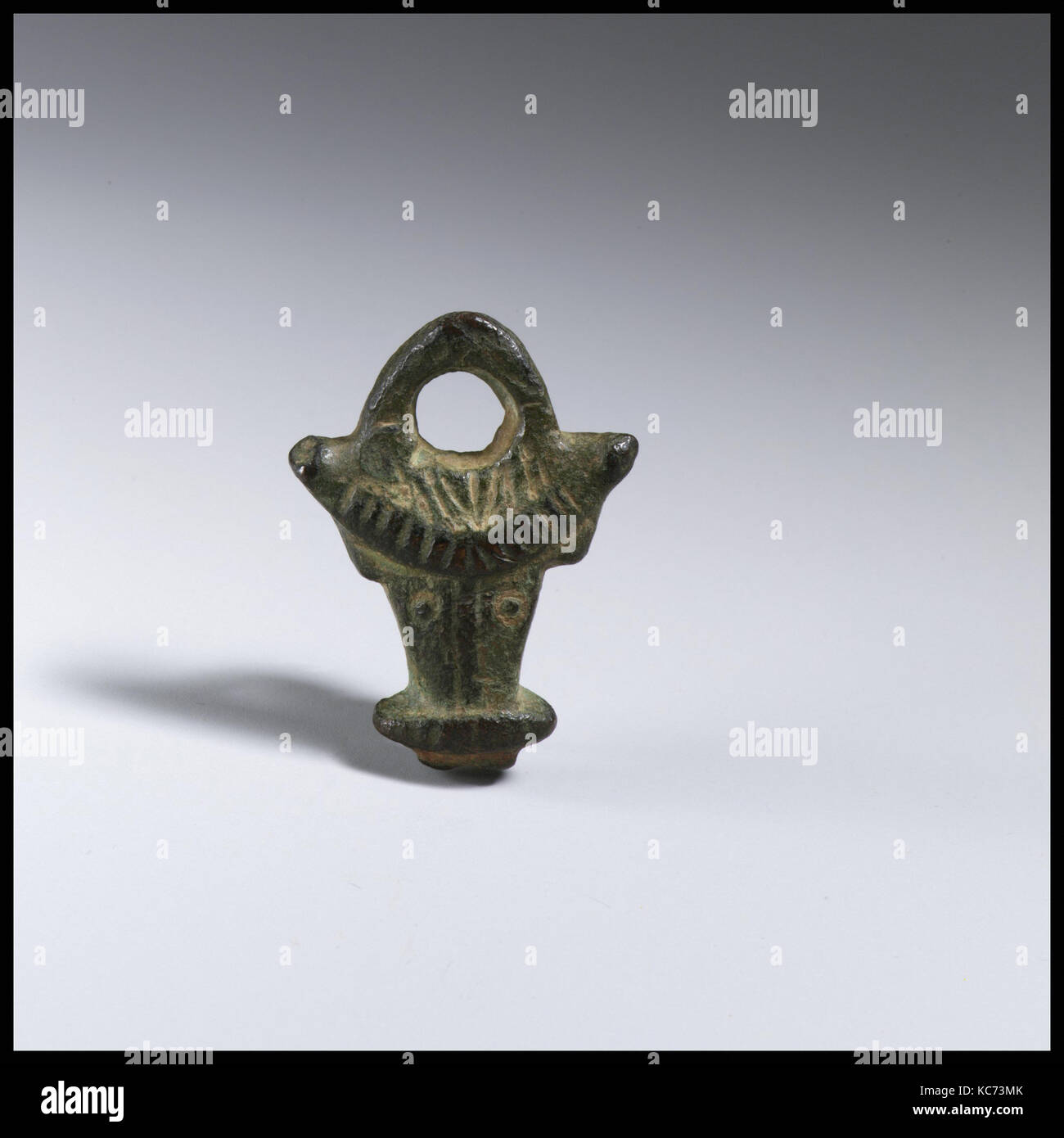 Amulet, Bronze, length 5.11 cm., Bronzes Stock Photo