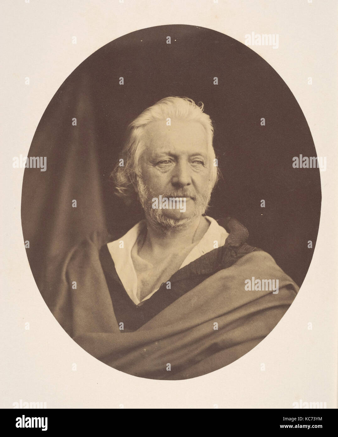Study of a Head, 1857, Albumen silver print, Photographs, Oscar Gustav Rejlander (British, born Sweden, 1813–1875 Stock Photo