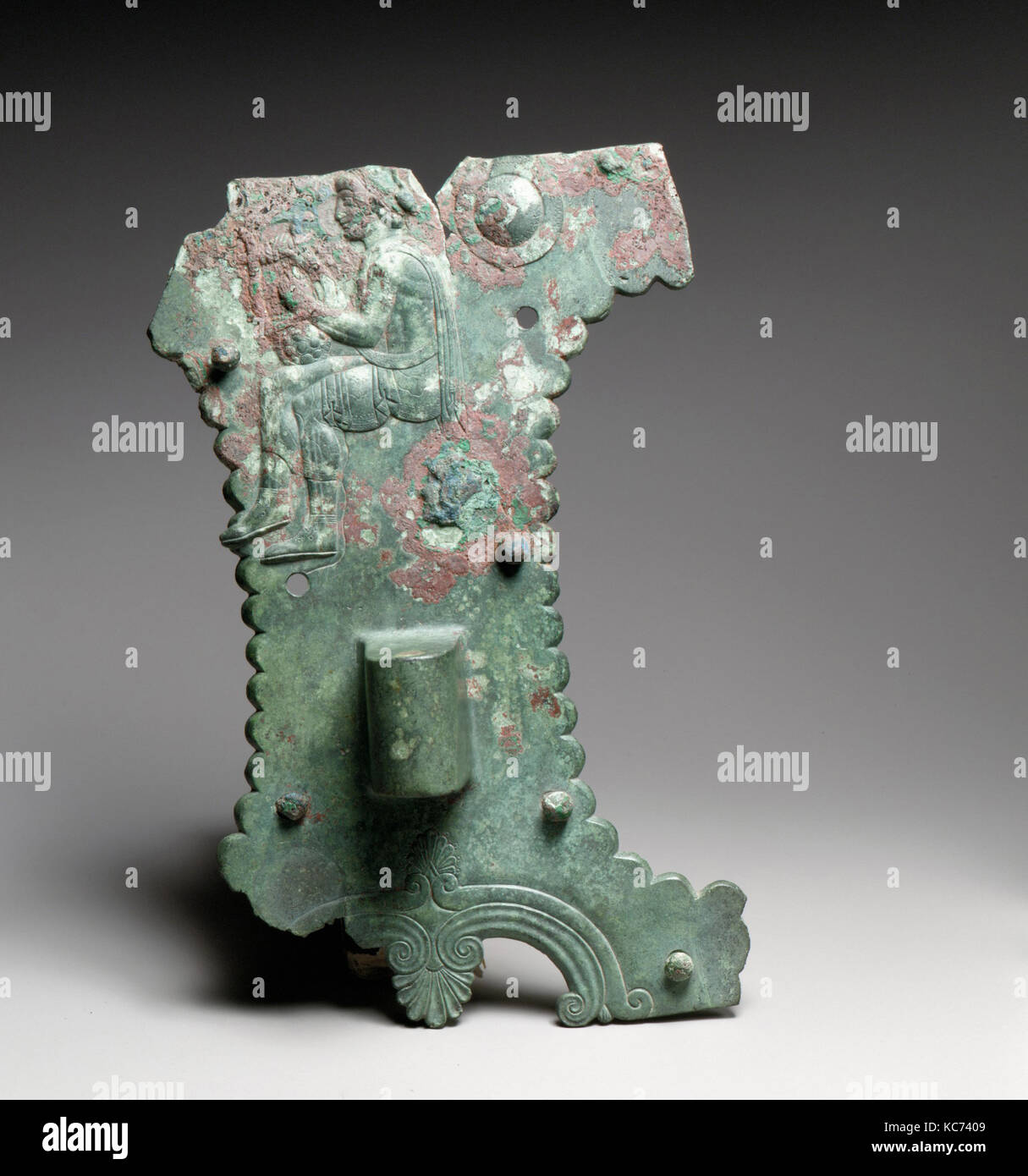 Bronze and iron fittings from a cart or chariot, ca. 500–480 B.C Stock Photo