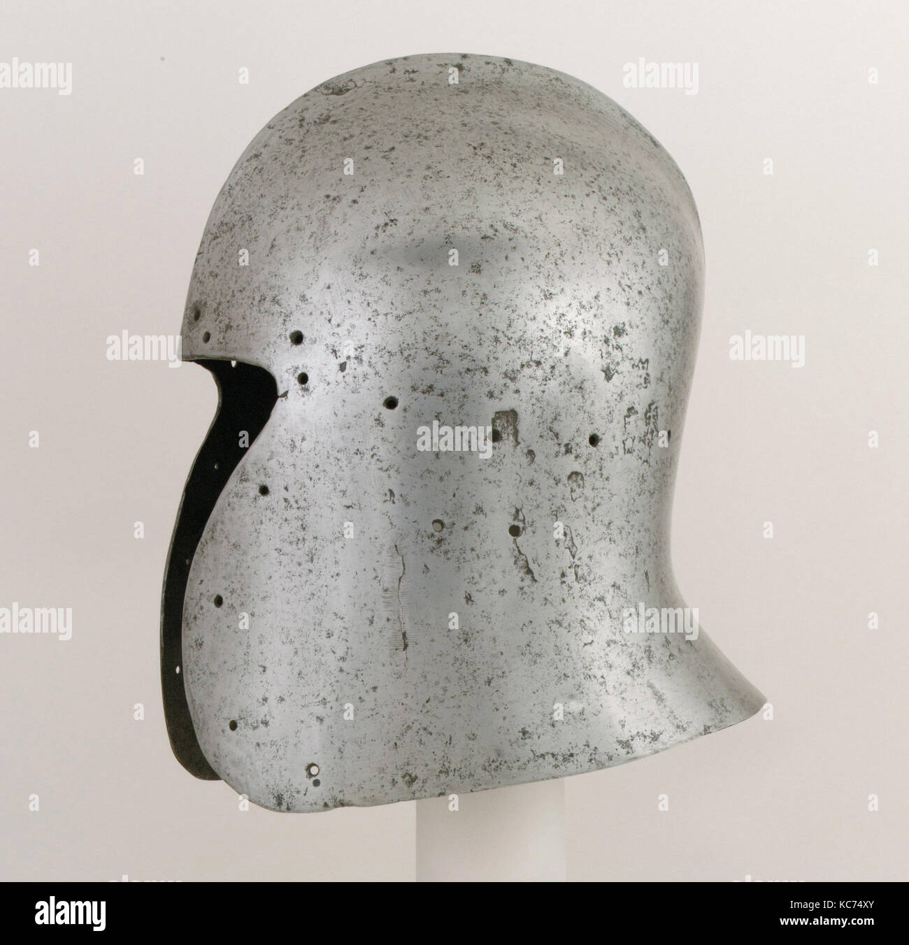 Sallet, ca. 1470–80, Milan, Italian, Milan, Steel, H. 12 1/2 in. (31.8 cm); W. 7 1/2 in. (19.1 cm); D. 10 1/4 in. (26 cm); Wt. 5 Stock Photo