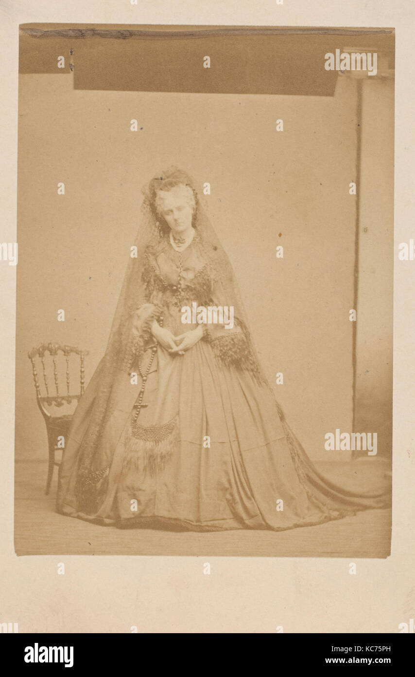 Le Chapelet (autre), 1860s, Albumen silver print from glass negative, Photographs, Pierre-Louis Pierson (French, 1822–1913 Stock Photo