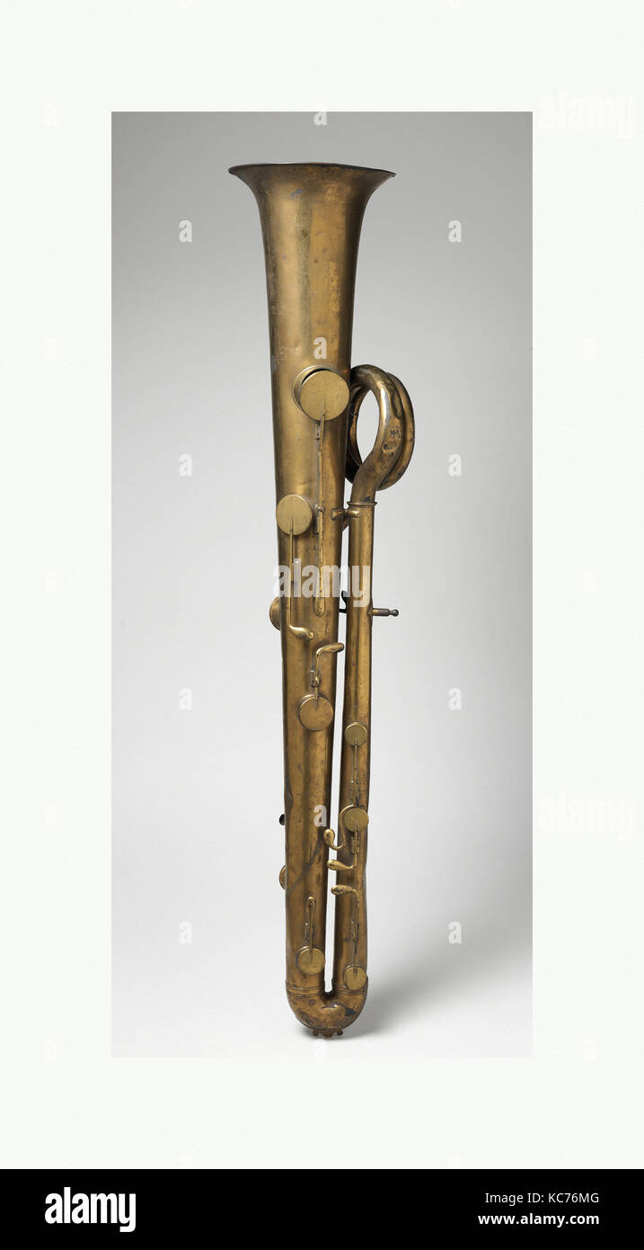 Bass Ophicleide, ca. 1825, France; Germany, German or French, Brass
