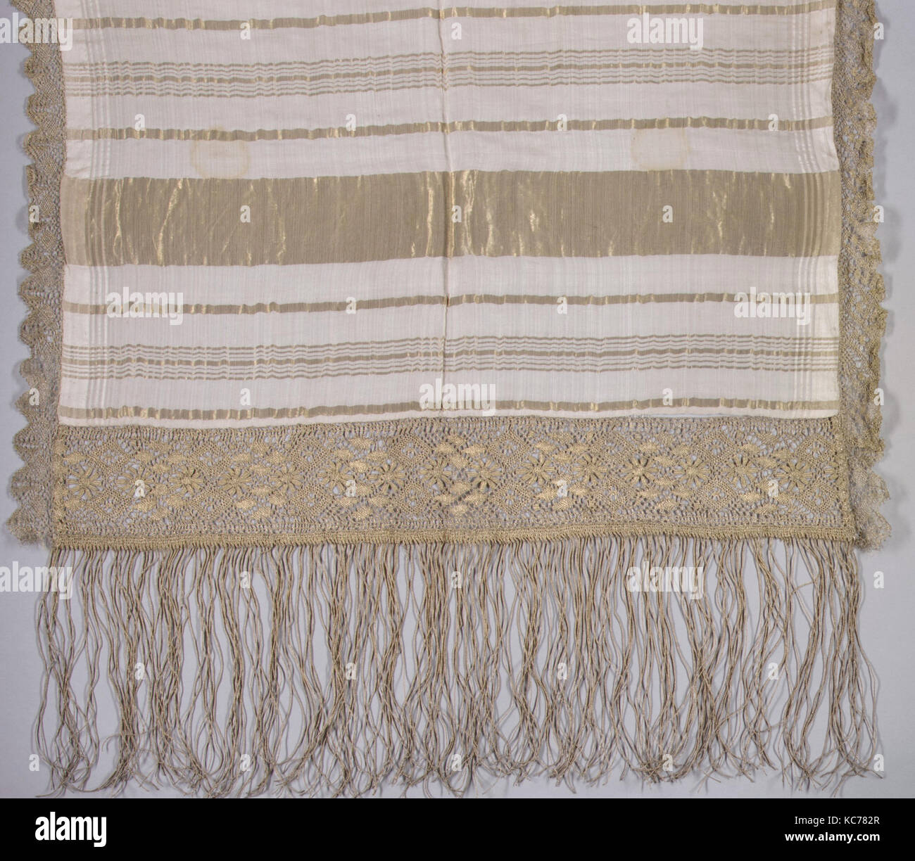 Scarf, early 18th century, Attributed t, Silk, Textiles Stock Photo Alamy