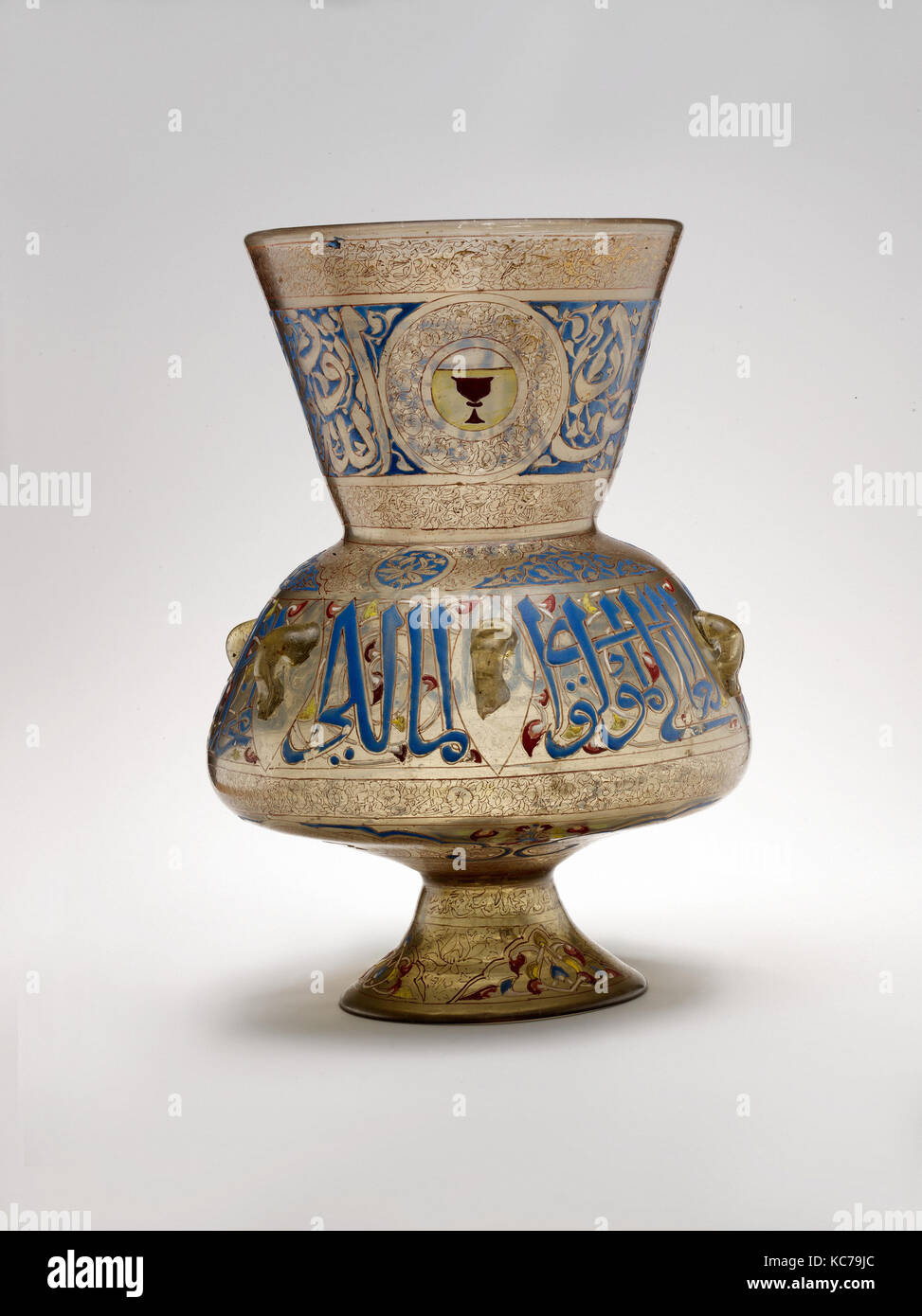 Mosque Lamp of Amir Qawsun, Ali ibn Muhammad al-Barmaki ?, ca. 1329–35 Stock Photo