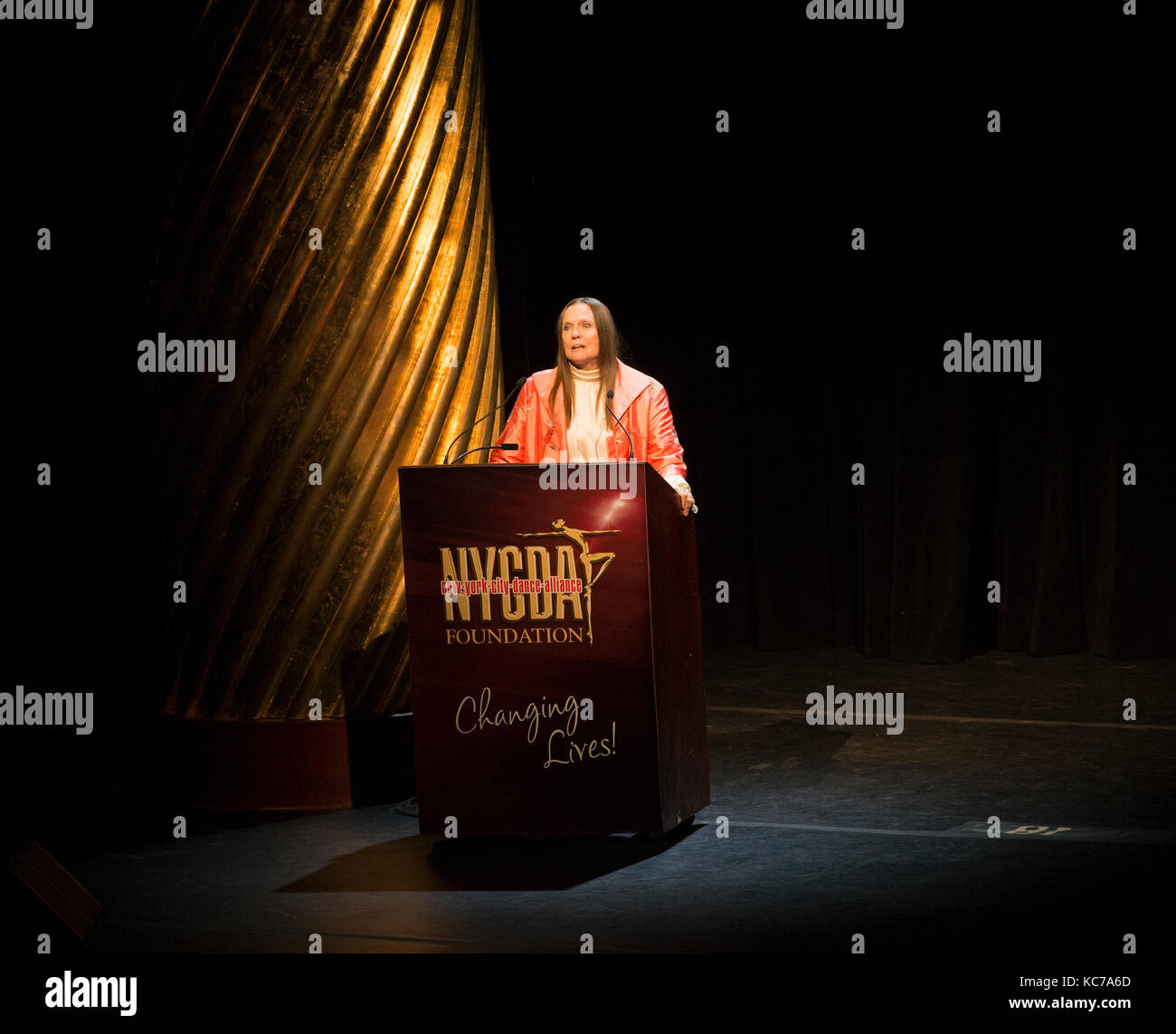 New York, United States. 01st Oct, 2017. Ann Reinking speaks during ...