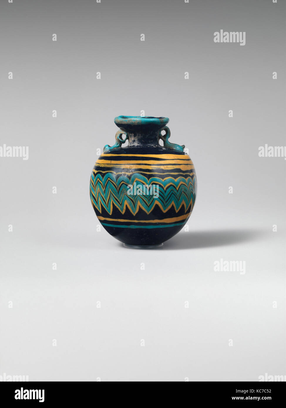 Glass aryballos (perfume bottle), late 6th–5th century B.C Stock Photo