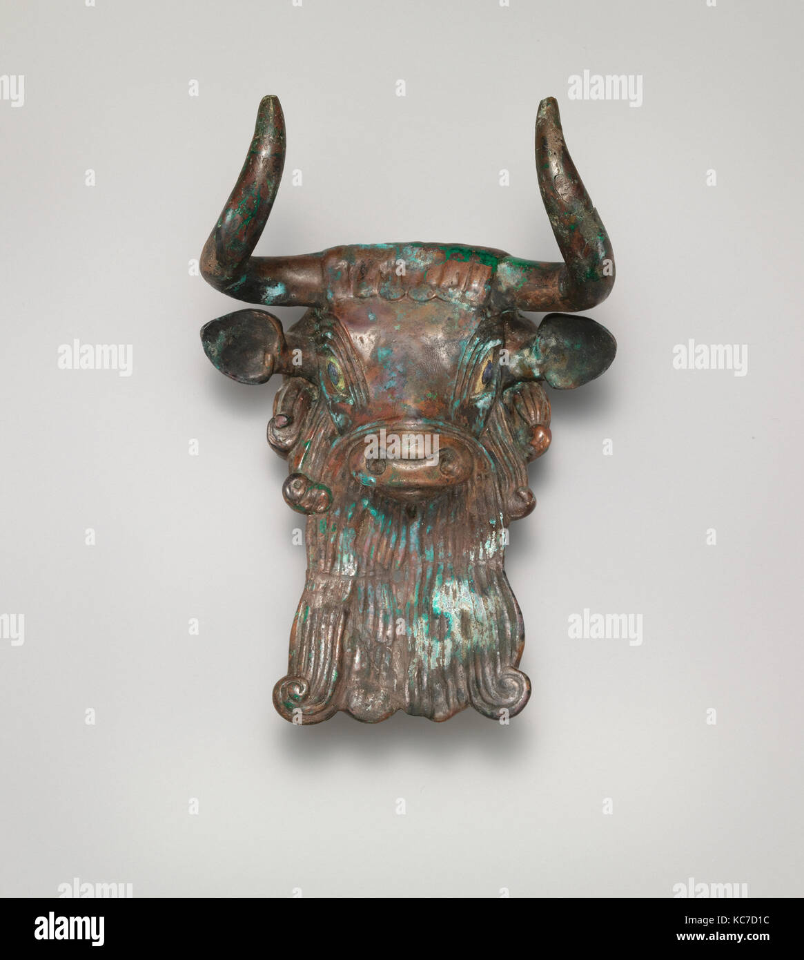 Bull's head ornament for a lyre, ca. 2600–2350 B.C Stock Photo