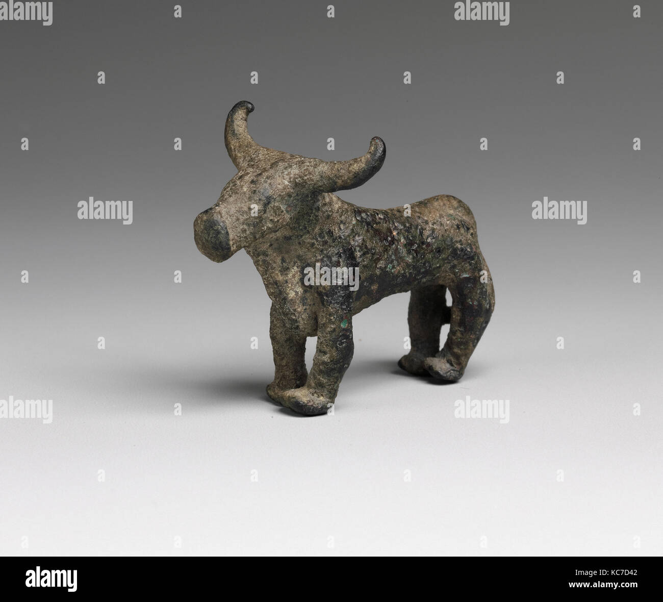 Bronze bull, Late Minoan III, ca. 14001200 B.C. or later, Minoan