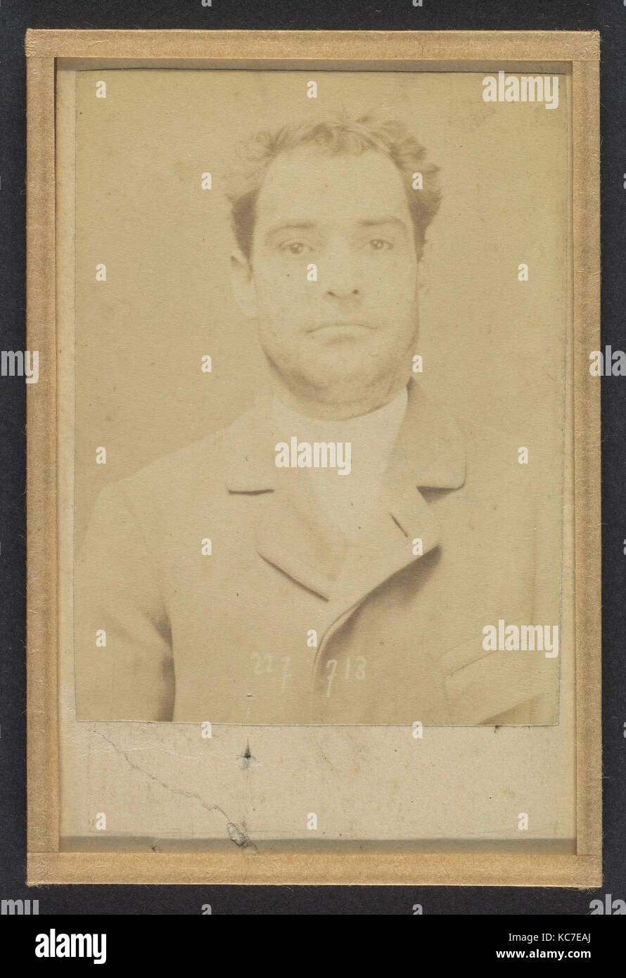 Dauriac. Henri, Georges. 36 ans, né à Memphis (USA). Agent d'affaires. Extortion de fonds. 22/12/94., Alphonse Bertillon, 1894 Stock Photo