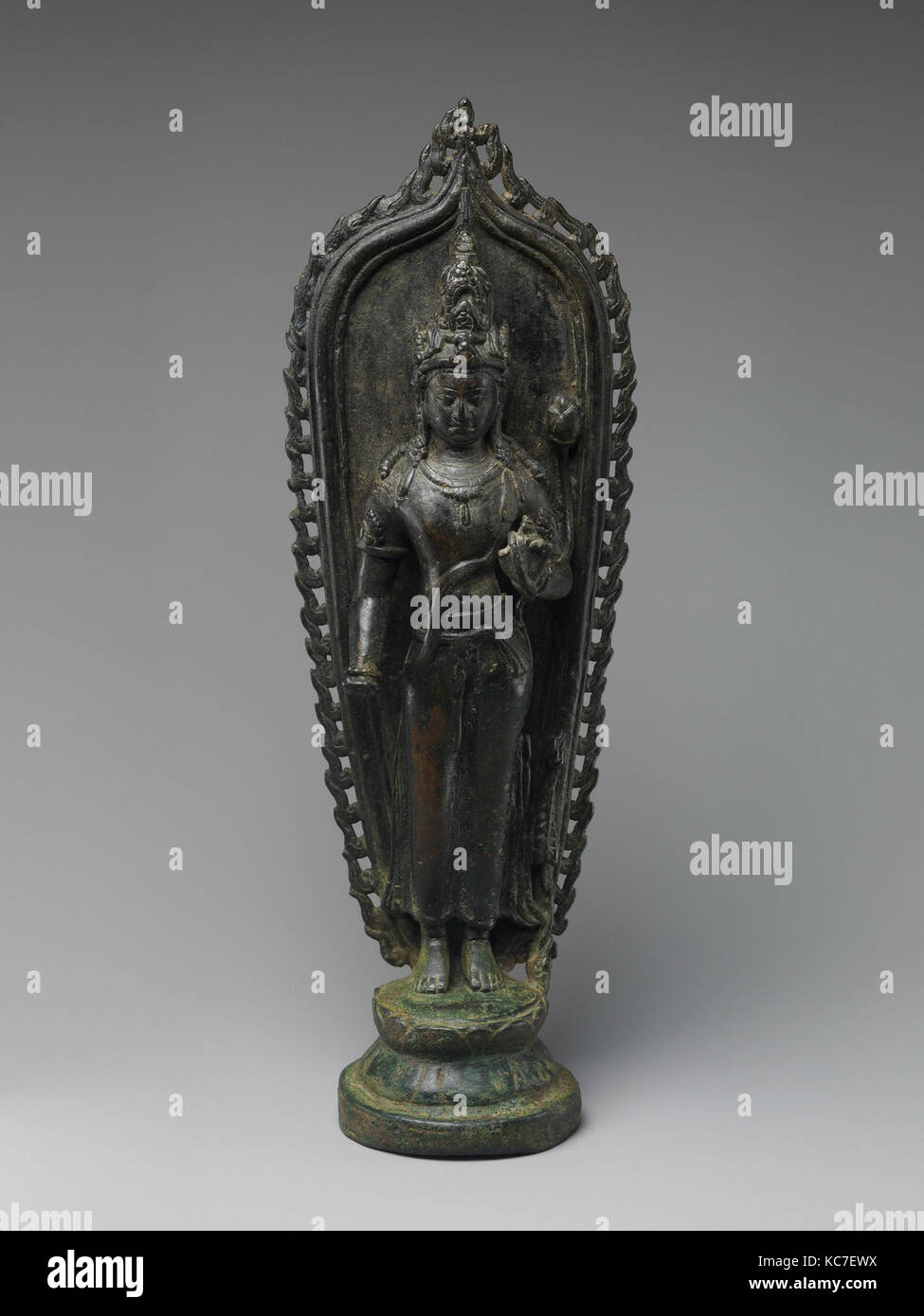 Standing Padmapani Lokeshvara, ca. second half of the 9th–first half of the 10th century Stock Photo