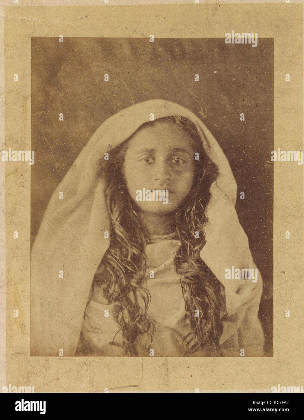 Ceylonese Woman, 1875–79, Albumen silver print from glass negative, Photographs, Julia Margaret Cameron (British (born India Stock Photo