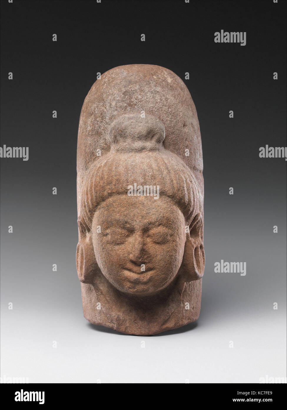 Linga with Face of Shiva (Ekamukhalinga), first half of the 5th century Stock Photo