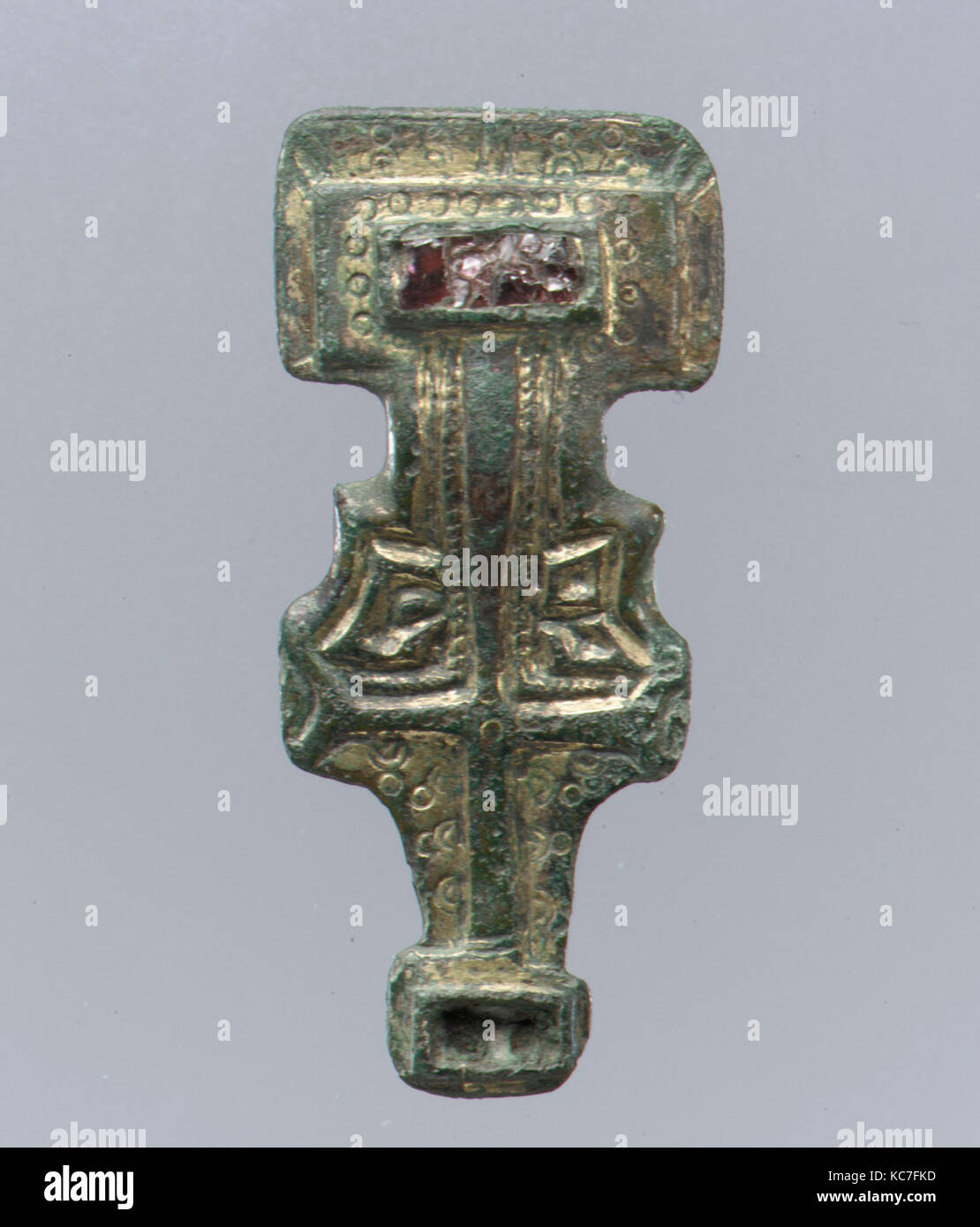 Miniature Square-Headed Brooch, first half 6th century Stock Photo