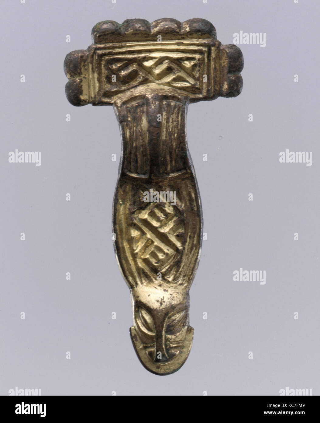 Square-Headed Bow Brooch, first half of 6th century Stock Photo