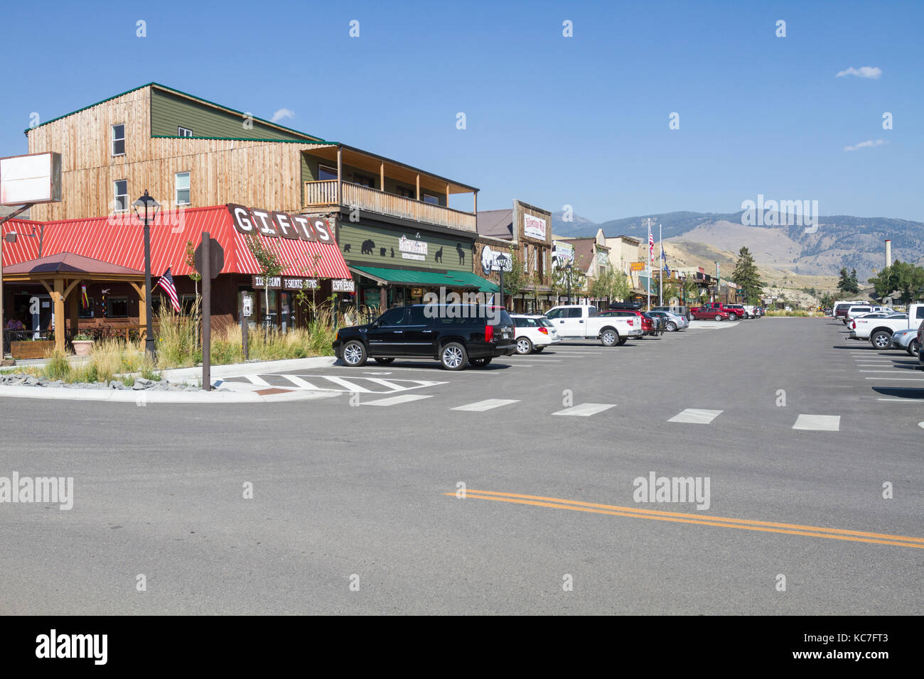 USA, Montana, Gardiner Business District, Yellowstone National Park