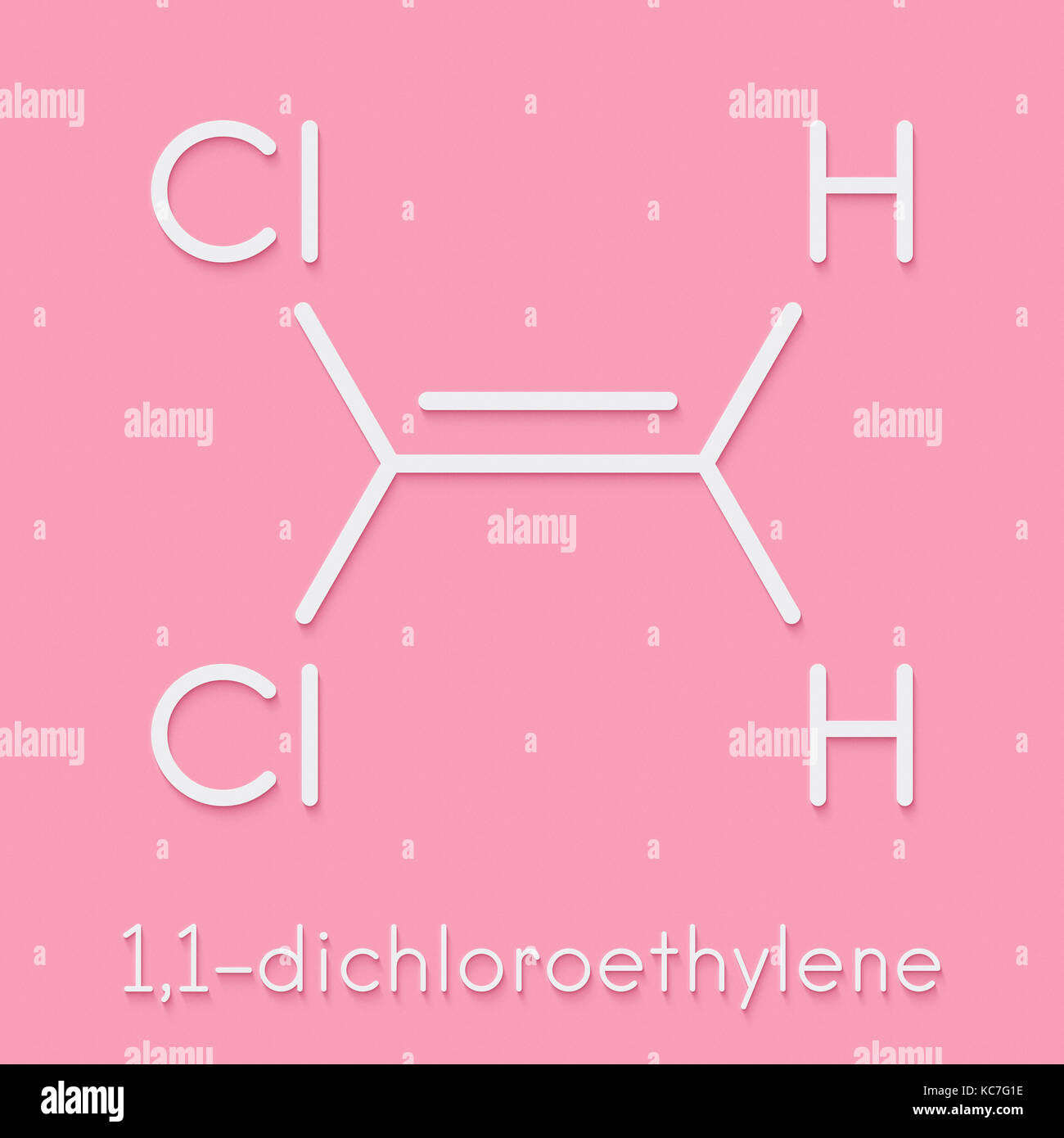 1,1-dichloroethene (DCE) polyvinylidine chloride (PVDC) building block ...