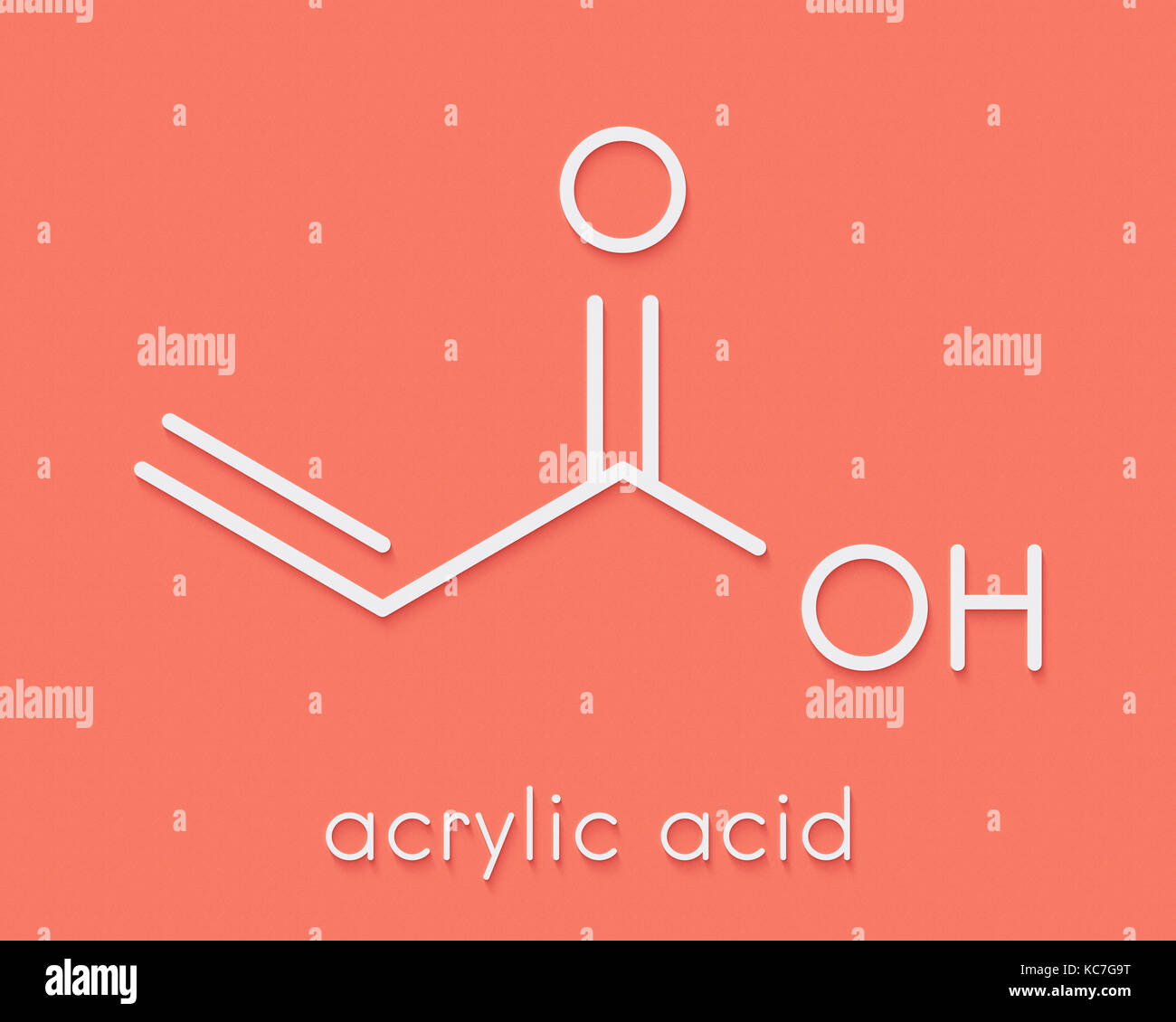 Acrylic acid molecule hi-res stock photography and images - Alamy