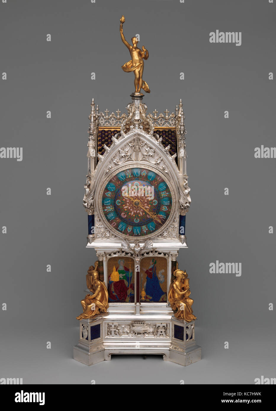 Table clock with calendar, Clockmaker Firm of Le Roy et Fils, 1881