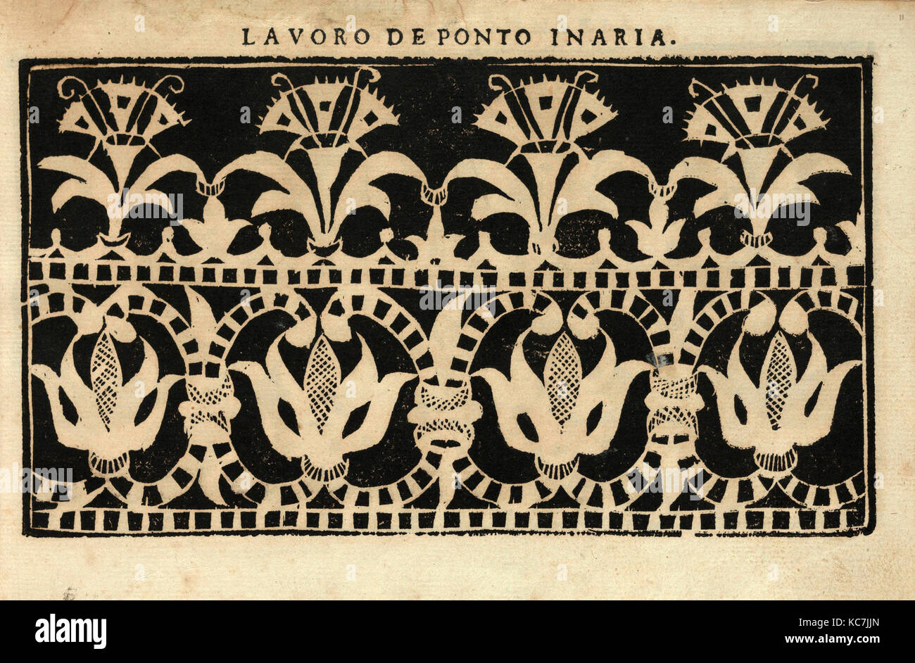 Studio delle virtuose Dame, page 11 (recto), 1597 Stock Photo