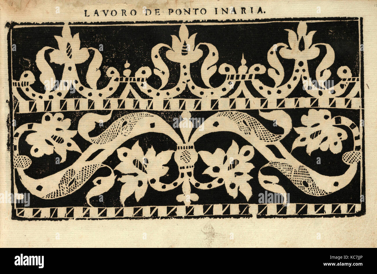 Studio delle virtuose Dame, page 12 (recto), 1597 Stock Photo