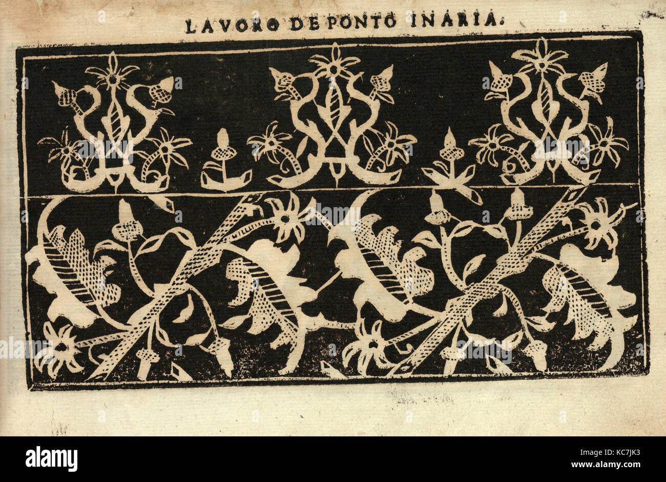 Studio delle virtuose Dame, page 15 (recto), 1597 Stock Photo