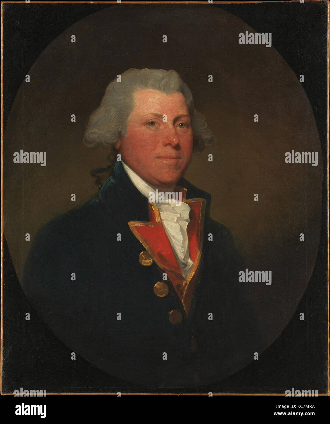 James DeLancey, ca. 1785, Oil on canvas, Sight size: 30 x 24 in. (76.2 x 61 cm), Paintings, Gilbert Stuart (American Stock Photo
